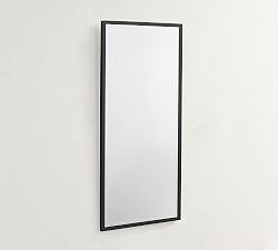 Open Box: Kensington Rectangular Slim Mirror, French Cleat Mount - Matte Black