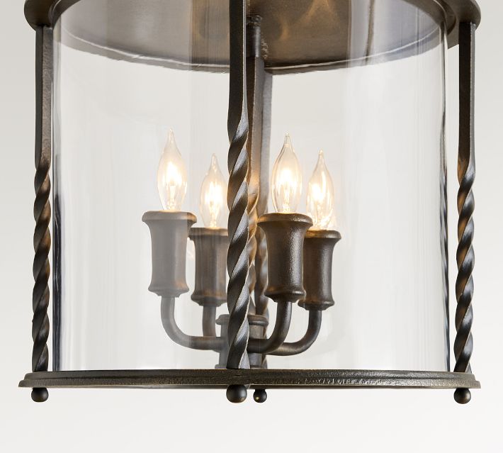 Valley Metal Round Indoor/Outdoor Lantern Pendant (16