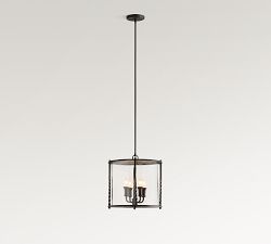 Valley Lantern Metal Round Outdoor Pendant (16")