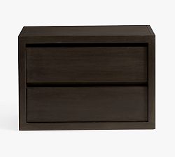 Open Box: Cayman Wide Nightstand (33") - Warm Black