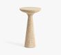 Carved Round Accent Table (13")