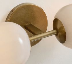 Cooper Cloche Alabaster Double Sconce (13")