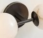Cooper Cloche Alabaster Double Sconce (13")