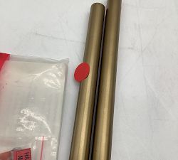 Open Box: Bridget Recycled Glass Pendant, Large (17") - Tumbled Brass