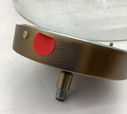 Open Box: Bridget Recycled Glass Pendant, Large (17") - Tumbled Brass