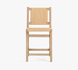 Open Box: Fenton Woven Counter Stool (25") - Seadrift