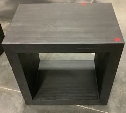 Open Box: Folsom Rectangular End Table (26") - Charcoal