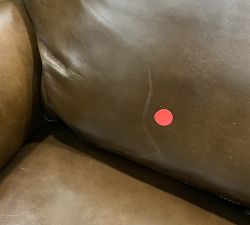 Open Box: James Roll Arm Leather Tall Manual Recliner (41.5") - Legacy Chocolate, Dark Walnut