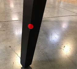 Open Box: Layton Upholstered Dining Chair - Performance Midland Tweed Stone, Blackened Oak