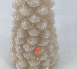 Open Box: Premium Flickering Flameless Tree Candle, Small 6"H - True White