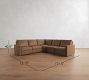 Westwood Slim Arm Leather Power Reclining L-Shaped Sectional (117")