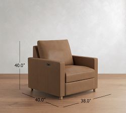 Westwood Slim Arm Leather Power Recliner