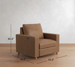Westwood Square Arm Leather Power Recliner