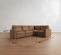 Westwood Square Arm Leather Reversible Power Reclining Sectional (119")
