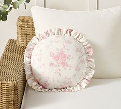LoveShackFancy Rose Round Outdoor Pillow