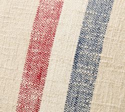 Patriotic Striped Filled Pillow