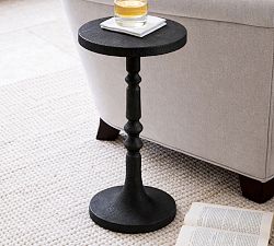 Estelle Round Metal Accent Table (12")