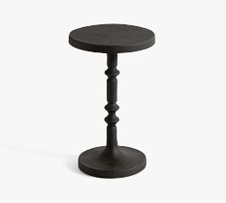 Estelle Round Metal Accent Table (12")
