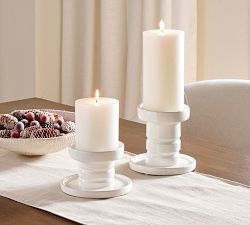 Cecille Ceramic Candle Holders