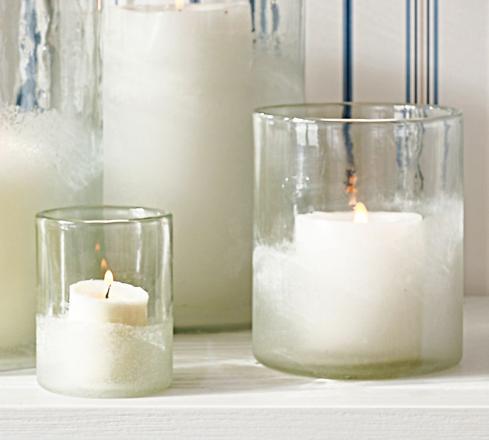 Montauk Handcrafted Frosted Glass Votive Candleholder by Pottery Barn