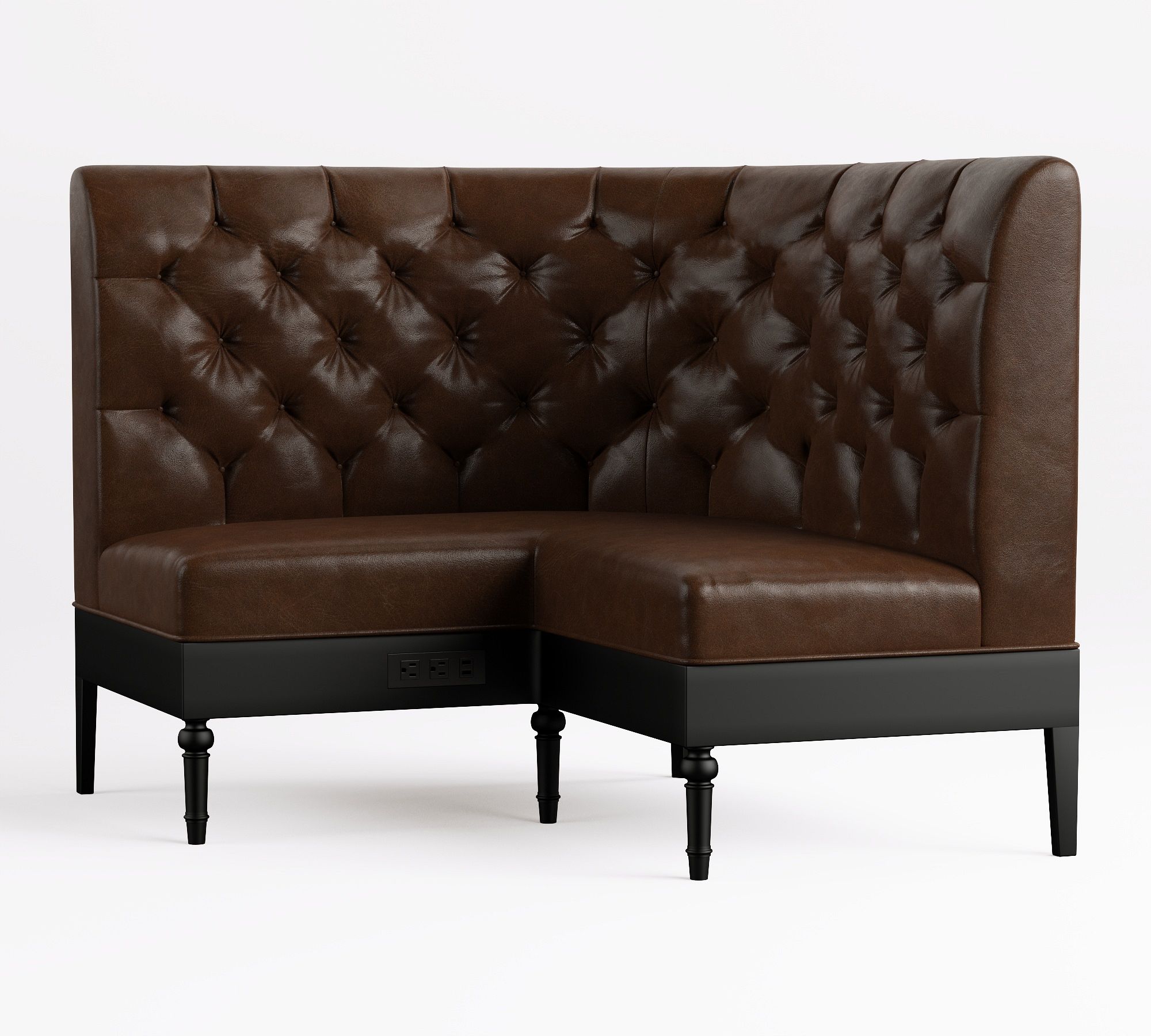 Hayworth Leather Modular Banquette