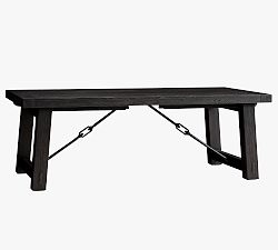 Open Box: Benchwright Extendable Dining Table (86" - 122" W) - Blackened Oak