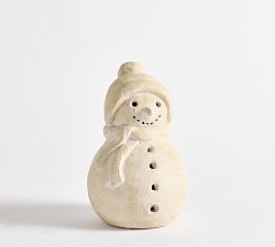 Open Box: Terracotta Snow Woman (10") - Artisan White