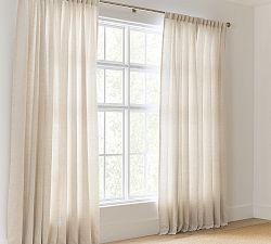 Custom Belgian Flax Linen Curtain - Flax