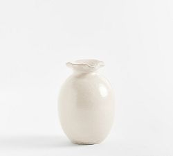 Open Box: Willa Textured Vase, Bud (5.25"H) - White
