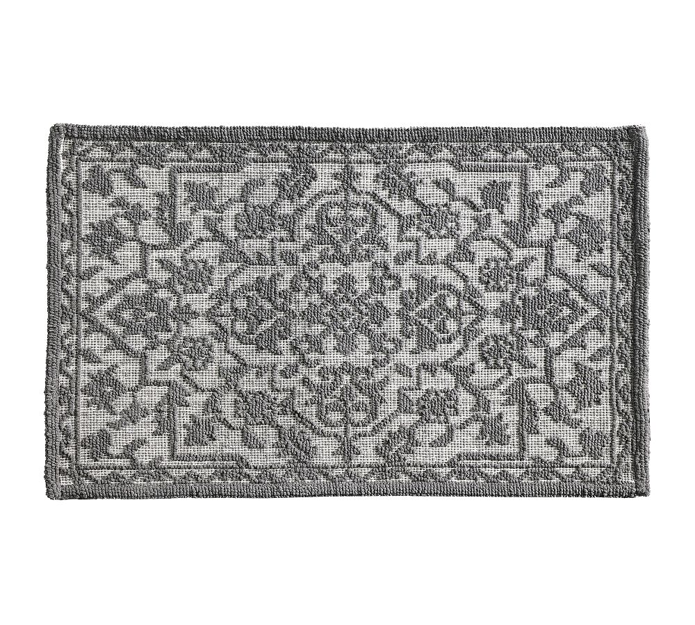 Rowen Bath Mat - Charcoal, 21" x 34"