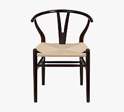 Open Box: Faith Dining Chair, Set of 2 - Natural Seat, Walnut Frame