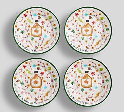 Open Box: Elf Stoneware Appetizer Plates, Set of 4 - Multi