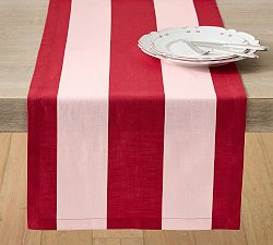 Open Box: Monique Lhuillier Harper Stripe Cotton Table Runner (18"W x 108"L) - Multi