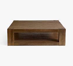Open Box: Rockport Grand Square Coffee Table (55") - Cocoa Brown