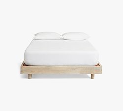 Open Box: Cayman Platform Bed Frame, Queen - Biscotti