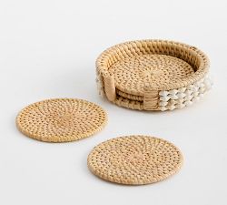 Tava Shell Handwoven Coasters - Set of 4