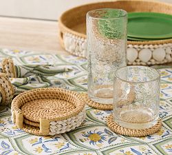 Tava Shell Handwoven Coasters - Set of 4