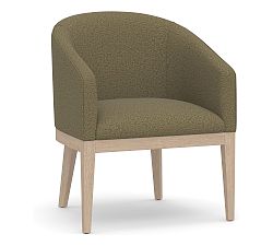Open Box: Baldwin Dining Chair - Rustic Chenille Dark Moss, Fog