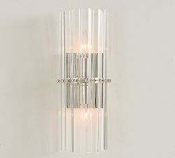 Open Box: Mallory Crystal Sconce (15") - Polished Nickel