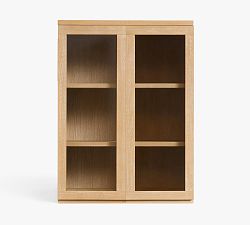 Open Box: Pacific Double Glass Door Hutch (34") - Fog