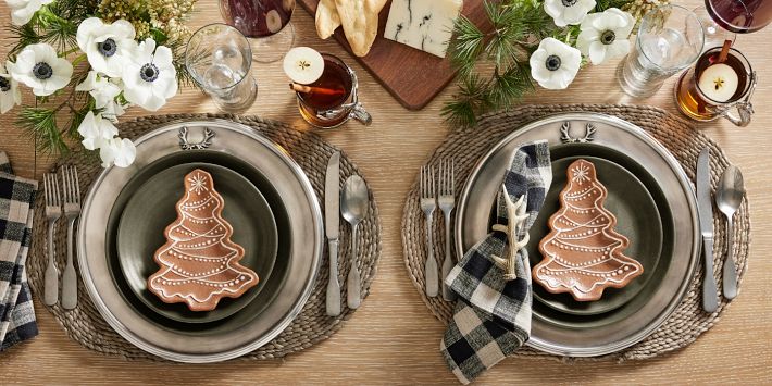 Stag Icon Charger Plates - Set of 4 | Pottery Barn