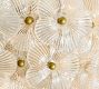 Nicolette Glass Floral Round Flush Mount (15")