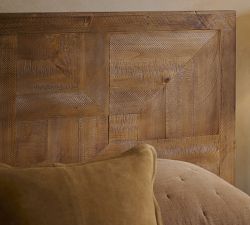 Reclaimed Parquet Bed