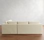 Carmel Slim Arm Slipcovered 3-Piece Sectional (110")