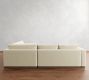 Carmel Wide Arm Wood Base 3-Piece Wedge Sectional (123")