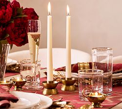 Essential Brass Candle Holders - Set of 4