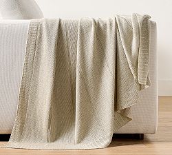 Hyannis Linen Knit Throw