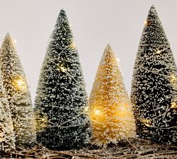 Lit Bottlebrush Tree Centerpiece