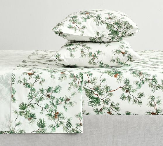 Pine Tree Printed Sheet Set by Pottery Barn
