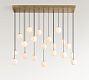 Raina Alabaster Linear Multi Globe Chandelier (46")
